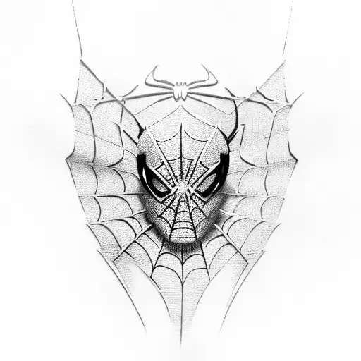 spiderman with nike air jordan tattoo design idea