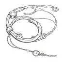 broken handcuff tattoo design idea