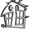 distorted houses of spongebob patrick and squidward  tattoo design idea