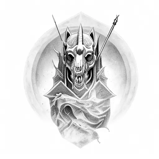 behind a pale horse and upon him was death tattoo design idea