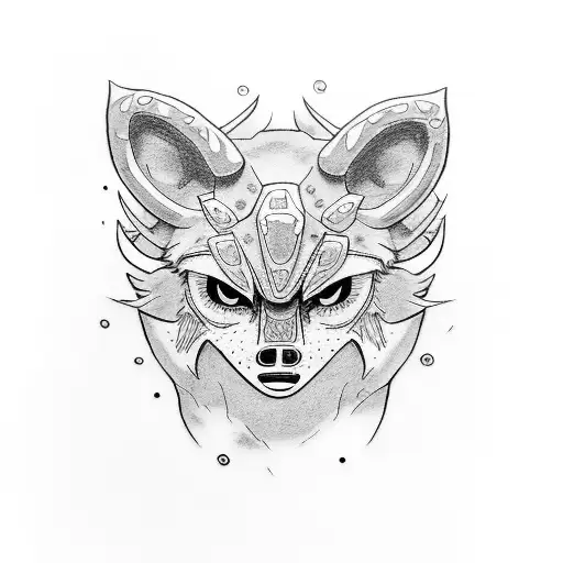 Princess mononoke tattoo design idea