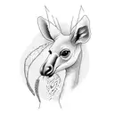 kangaroo sailor jerry  tattoo design idea