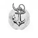 sailor Jerry kangaroo anchor tattoo design idea