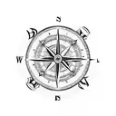 victorian steampunk Compass tattoo design idea