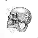 Celtic skull tattoo design idea