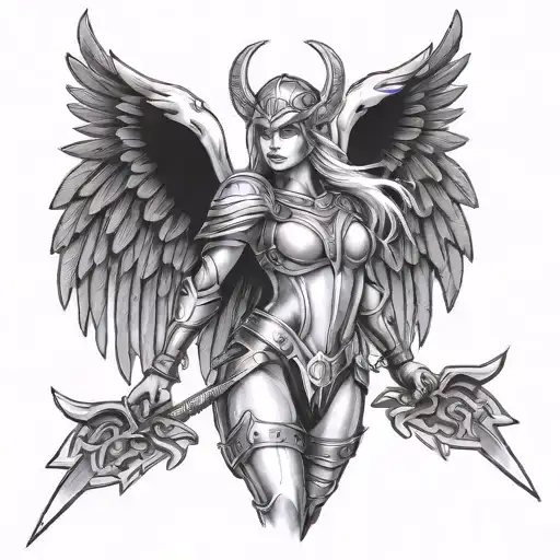 Valkyrie tattoo design idea