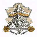 mount everest tattoo design idea