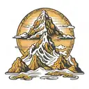 mount everest tattoo design idea