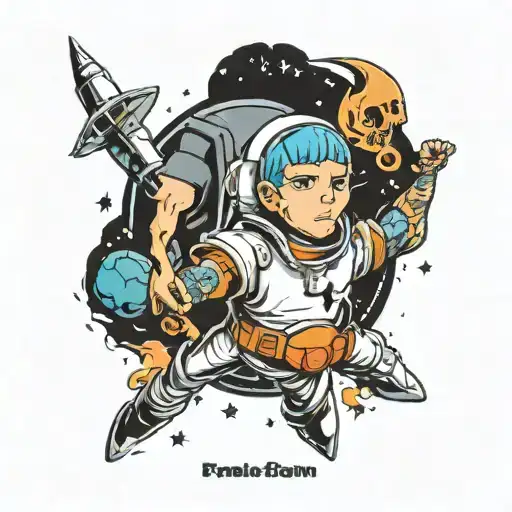 space bound Eminem  tattoo design idea