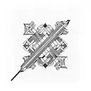 metric and imperial 6inch ruler tattoo design idea