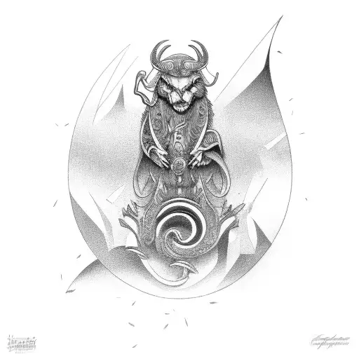 Capital sin of Lust tattoo design idea