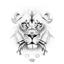 A fishing hook transforming into a lion's claw gripping a speeding motorcycle in a dotwork style tattoo design idea