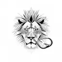 A fishing hook transforming into a lion's claw gripping a speeding motorcycle in a dotwork style tattoo design idea