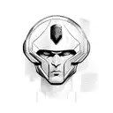 illyrian man soldier helmet  tattoo design idea