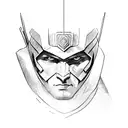 illyrian man soldier helmet  tattoo design idea