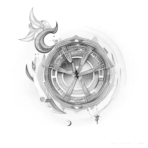 lucky goddess tattoo design idea