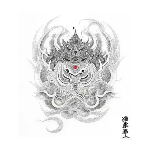 Phra Rahu tattoo design idea