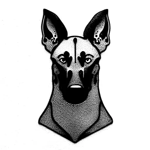 Belgian malinois tattoo design idea