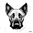 Belgian malinois tattoo design idea
