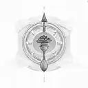 Ancient Egyptian hieroglyphs intertwined with books tattoo design idea