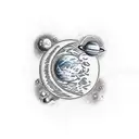 all different planets and space tattoo design idea