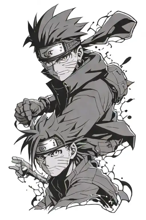 Naruto, Detective Conan tattoo design idea