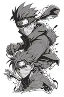 Naruto, Detective Conan tattoo design idea