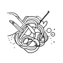 line tattoo design idea