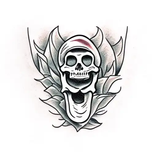 Mexican skeleton giving his heart away  tattoo design idea