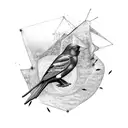 blackbird  tattoo design idea