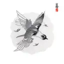 blackbird  tattoo design idea