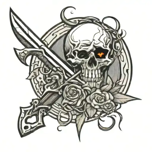 crowbar as a weapon  tattoo design idea