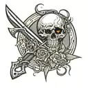 crowbar as a weapon  tattoo design idea