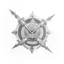 shield of achilles tattoo design idea