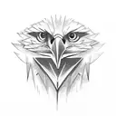 Eagle soaring through a stormy sky tattoo design idea