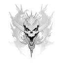 skeleton dragon tattoo design idea