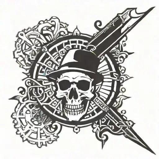 mafia symbol incorporated tattoo design idea