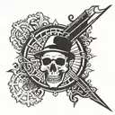 mafia symbol incorporated tattoo design idea