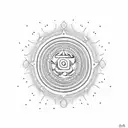 Hindu symbols small for knuckle tattoo design idea