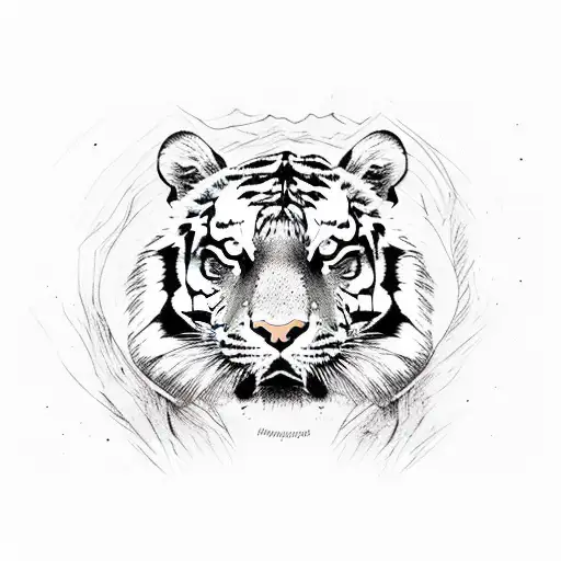 Tiger DJ tattoo design idea