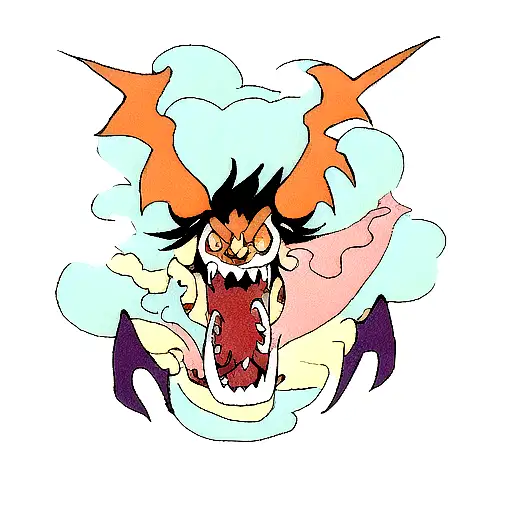 kaido dragon one piece  tattoo design idea