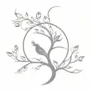 Tree Of Life Phoenix: Start tattoo design idea