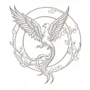 Tree Of Life Phoenix: Start tattoo design idea