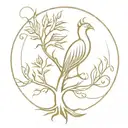 Tree Of Life Phoenix: Start tattoo design idea