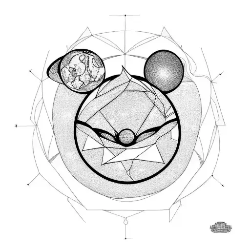 children love to pluto and back  tattoo design idea