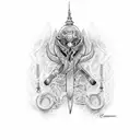 Concor McGregor back tattoo tattoo design idea