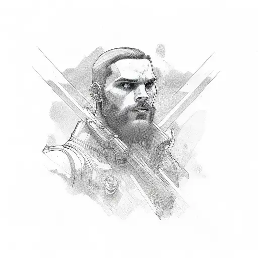 bisexual man tattoo design idea