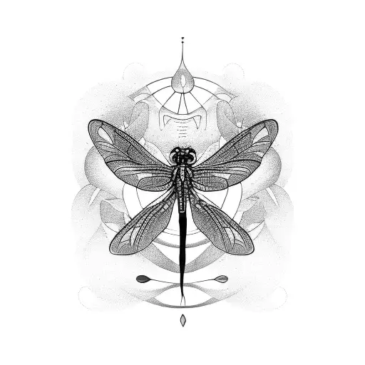 gooseberry and dragonfly tattoo design idea
