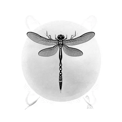 dragonfly on a gooseberry tattoo design idea