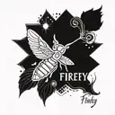 firefly logo  and date 2017 and music tattoo  tattoo design idea